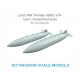 1/32 RAF Tornado 1980S 4 Fin 1500 L Riveted Tanks for Italeri kits