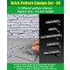 Brick Pattern Stamps Set #04 (3.5mm height, 5 different pattern)