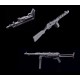 1/35 WWII Sub Machine Gun Set: PPSH & MP40 w/Shoulder Stocks & Vehicle Mount