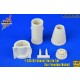1/48 F-20A Exhaust Nozzles (Raised-head rivets) for Freedom Models