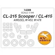 1/144 CL-215 Scooper / CL-415 Masks for Amodel #1453, #1476