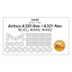 1/144 Airbus A320 Neo, A321 Neo Masks for Revell #03942, #04952