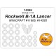 1/144 Rockwell B-1A Lancer Wheels Masks for Minicraft #11606/14595 kits