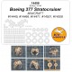 1/144 US Boeing 377 Stratocruiser Canopies and Wheels Masks for Minicraft kits