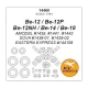 1/144 Be-12/12P/12NH/14/18 Masks for Amodel/Sova/Eastern Express kits