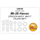 1/144 Mi-28 Havoc Masks for Dragon #4531/4017/Italeri #877 (canopies and wheels)