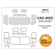 1/35 UAZ-452D "Golovastik" Double-sided Paint Masking for AMG #35403