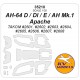 1/35 US AH-64 D / DI / E / AH Mk. 1 Apache Canopies Masks for Takom kits