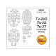1/48 Tupolev Tu-2 Paint Masking for Xuntong Model kits