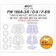 1/48 Fw 190 A-3/A-8/D-9 Double-sided Paint Masking for Tamiya #60766, #61095, #60751