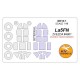 1/48 Lavochkin La-5FN Double-sided Paint Masking for Zvezda #4801