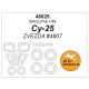 1/48 Su-25 Masking w/Wheels Masks for Zvezda #4807 kits