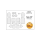 1/48 Yak-18T Paint Masking for Amodel #04807, #04810