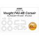 1/48 Vought F4U-4B Corsair Masks for Academy #12267/12353 (canopies and wheels)