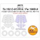 1/48 Ta 152 C-0/C-1 /R14/Fw 190D-9 Masking for HobbyBoss kits