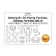 1/72 Boeing B-17G Flying Fortress, Fortress MK.III Masking w/Wheels Masks for Airfix kits