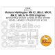 1/72 Vickers Wellington (Mk IC/II/III/X/IV R-1830 Engines) Masking for Mpm/Italeri/Revell