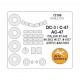 1/72 DC-3/C-47/AC-47 Masking for Italeri #1349, #1393, #127, #1167/Airfix #A07005