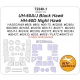 1/72 UH-60A, UH-60J Black Hawk, HH-60D Night Hawk Masks for Hasegawa/Platz [Double-sided]