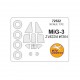 1/72 MiG-3 Masking for Zvezda #7204