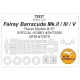 1/72 Fairey Barracuda Mk.V/Mk.II Masking for Planet Models #157/ Special Hobby kits