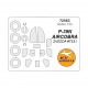 1/72 P-39N AIRCOBRA Masking for Zvezda #7231