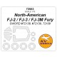 1/72 North-American FJ-2 / -3 / -3M Fury Masks for Sword #72138 #72139 #72109