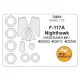 1/72 F-117A Nighthawk Masking for Hasegawa #E1,#00833, #02011, #02256