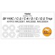 1/72 Bf 110C/C-2/-4/D/E/-2 Trop Masking for Airfix #A03081 #A03080 #A03080A