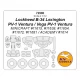 1/72 Lockheed B-34 Lexington /Ventura/Vega PV-1 Ventura Masking for Minicraft/Academy