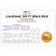 1/72 Lockheed  SR-71 Black Bird Double-sided Masking for Italeri #145