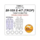 1/72 Bf-109 E-4/7 TROP Double-sided Masking for Tamiya #60755