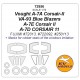 1/72 Vought A-7A/E/D Corsair-II VA-93 Blue Blazers Masking for Fujimi