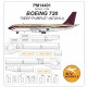1/144 Boeing 720 DEEP PURPLE Masks for N7201U