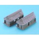 1/35 Leopard 1A5/C2 Mantlet Covers Set for Takom #2004 kit (2 Resin parts)