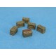 1/35 WWII 50 CAL Ammo Box set (Closed x27, Openx3, Ammo Beltx3, Decal)