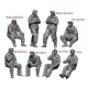 1/48 Boeing B-17 Flying Fortress Crew Set (8 figures)