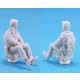 1/72 WWII US Navy Pilot & Rear Gunner set I (2 figures)
