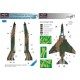 1/48 McDonnell Douglas F-4 USAF in Vietnam Camo Mask for Fujimi/Hasegawa