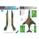 1/48 McDonnell RF-101C Voodoo USAF in Vietnam Camo Painting Mask for Kitty Hawk