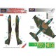 1/72 B-57B Canberra over Vietnam Camo Mask with decal for Airfix/Italeri/Revell