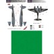 1/72 D.H. Mosquito Mk. VI Camo Painting Masks for Hasegawa/Tamiya/Airfix kit