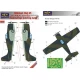 1/72 Grumman Wildcat Mk.VI FAA Camo Mask for Airfix/Dragon/Hobby Boss/MPM kit