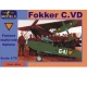 1/72 Fokker C.VD Holland Multi-role Biplane (Decal Options: 641, 614, 596, 619)