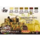 Acrylic Paint Set - WWII German Tanks Camouflage 1 (22ml x6)