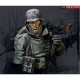 1/10 WWII German MG34 Gunner Confronted w/General Winter, Outskirts of Moscow Bust