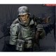 1/10 WWII German MG34 Gunner Confronted w/General Winter, Outskirts of Moscow Bust