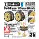 1/35 StuG/Pz III Spare Wheels 95mm w/Bases PATTERN V