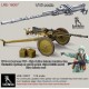 1/16 Antitank Machine Gun Vladimirov KPV-44 on Wheel Mount
