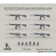 1/35 US Army M4 Carbine w/Rail Interface System Without RAS Picatinny Rail Cover